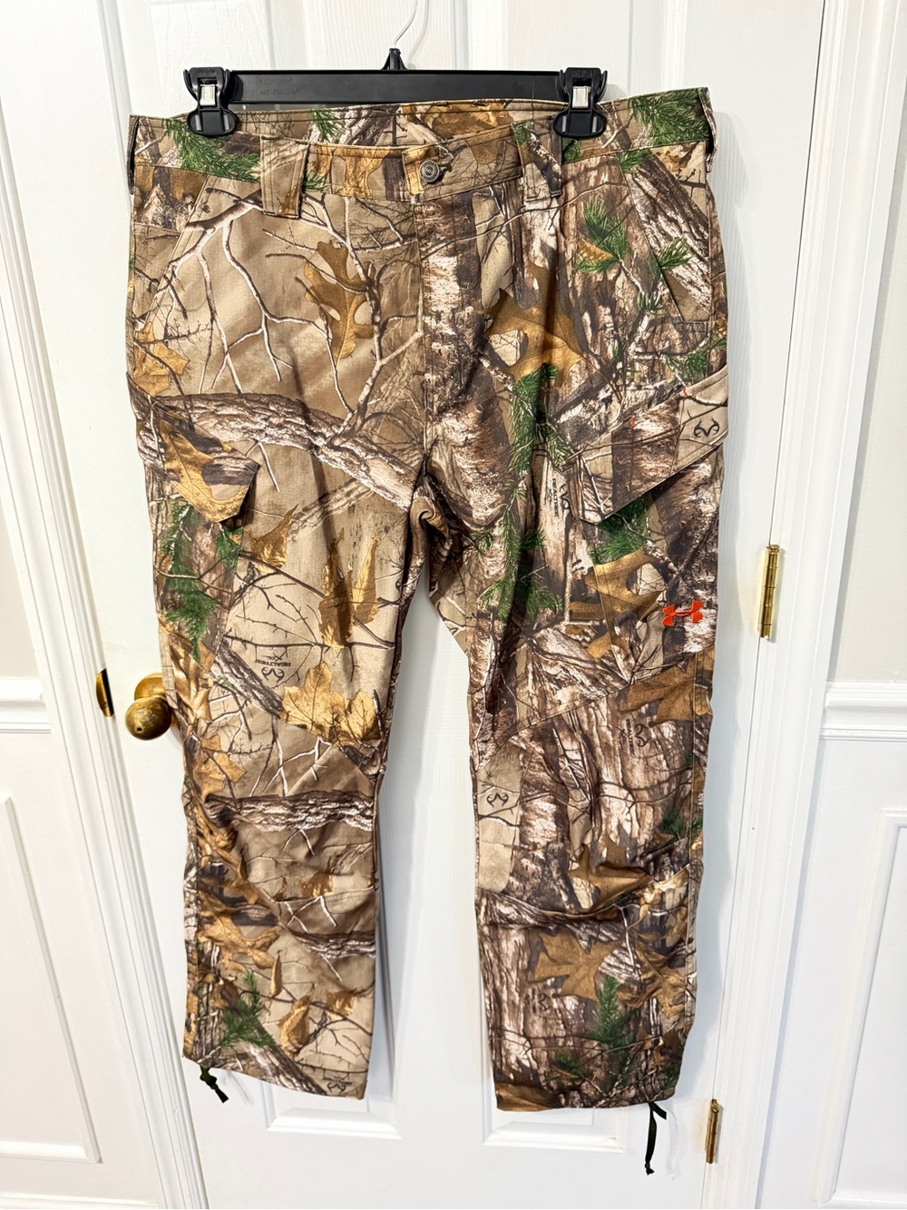 Under Armour Storm Water Resistant Realtree Camo Hunting Pants 38X32 UA